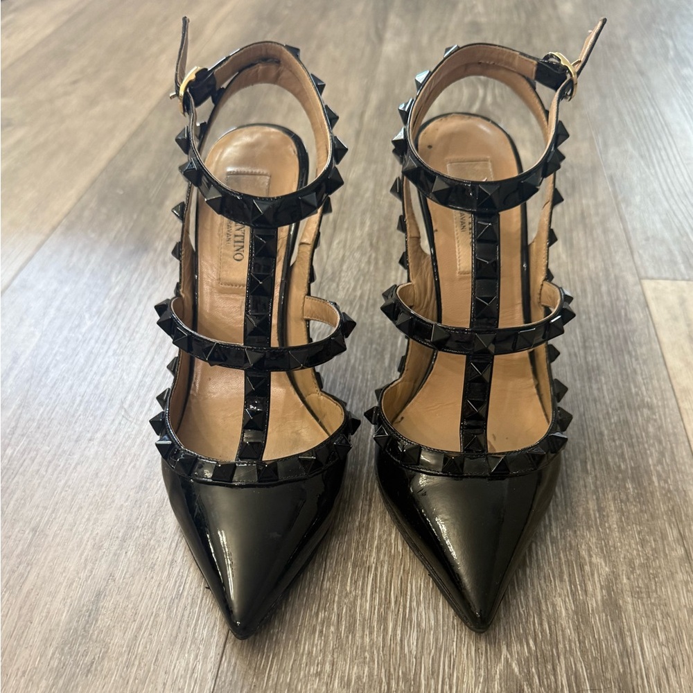 Authentic Valentino Rockstud Ankle Strap 100mm